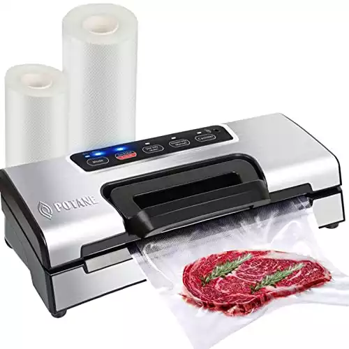 Vacuum Sealer Machine, Pro Food Sealer with Built-in Cutter and Bag Storage